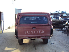 1988 TOYOTA TRUCK DELUXE MODEL REGULAR CAB LONG BED 3.0L V6 AT 4X4 COLOR RED STK Z13371