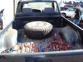 1994 TOYOTA PICK UP REGULAR CAB DLX MODEL 2.4L EFI MT 4X4 COLOR GREEN STK Z13387