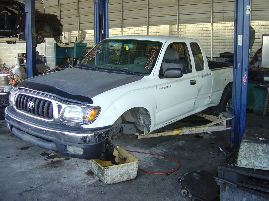 1995 TOYOTA TACOMA PICK UP SR5 MODEL XTRA CAB 3.4L MT 4X4 COLOR WHITE 