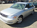 2001 TOYOTA AVALON ENGINE: V6 AUTOMATIC, AIR, FULLY LOADED, COLOR: SILVER STK:Z09028