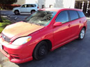 2003 TOYOTA MATRIX 4CLY. , 5 SPEED TRANSMISSION , COLOR-RED , STK # Z10085