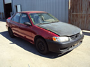 2001 TOYOTA COROLLA 4 DOOR SEDAN S MODEL ,1.8L MT FWD COLOR RED STK Z12306