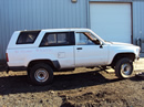 1986 TOYOTA 4RUNNER SR5 2 DOOR 2.4L TURBO EFI AT 4X4 COLOR WHITE STK Z12330